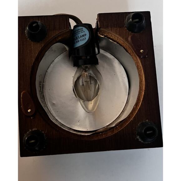 Vintage Crystal bird By Andre Richard on wooden light up stand Night Light - Picture 8 of 15